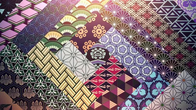 和風模様 ループ背景