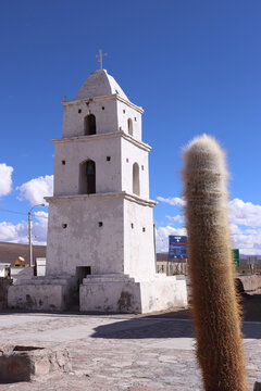 Bell tower  of the main church of isluga
