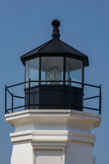Fototapeta na wymiar Vermillion lighthouse lantern room, Ohio, USA