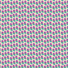 Illustration digital drawing sweet cake seamless pattern on background. High quality illustration