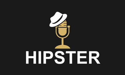 Hipster, Hat, microphone and Hat Design