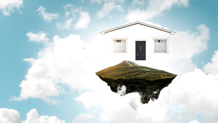 Real estate concept . Mixed media