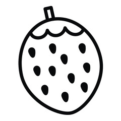 illustration of a strawberry outline