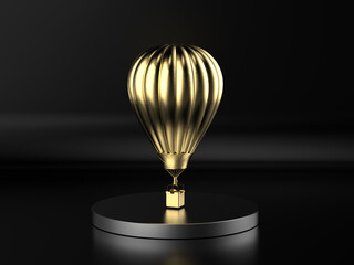 golden hot air balloon