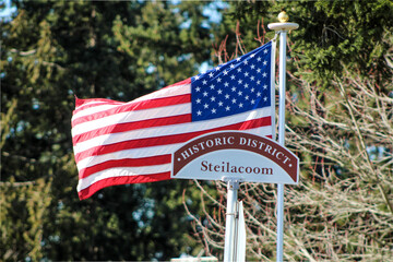 stars and stripes Steilacoom, WA