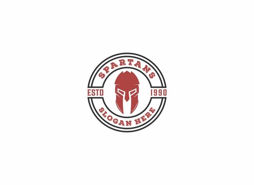 spartan logo template , vector spartan in white background