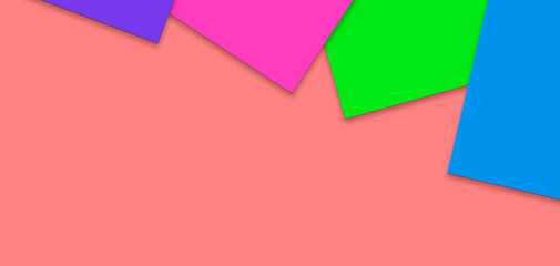 Colorful background with geometric shapes and space for text