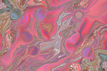 Abstract multi-colored fantasy liquid background