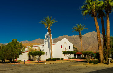 A White Church  in Anza Borrego Desert State Park Area, California