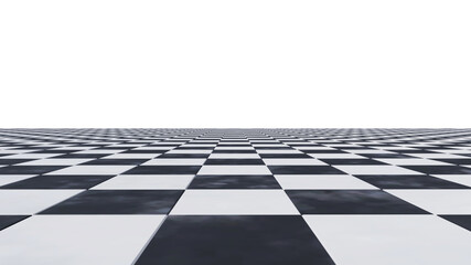 black and white floor