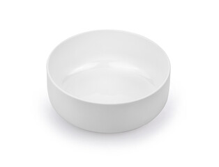 white ceramics bowl isolated on white background.