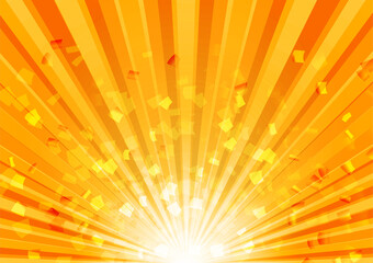 集中線、放射状のキラキラした豪華なバックグラウンドイラスト素材