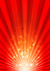 集中線、放射状のキラキラした豪華なバックグラウンドイラスト素材