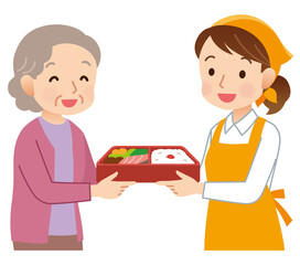 宅配弁当サービス　高齢者　介護