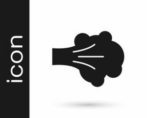 Black Paint spray icon isolated on white background. Vector