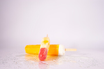 colorful ice cream sticks