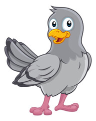 Pigeon Cute Cartoon Dove Bird