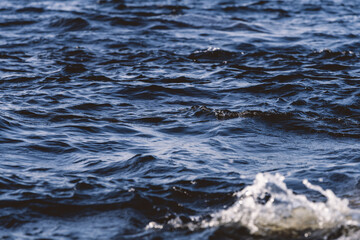 Water background. Sea or lake motion.