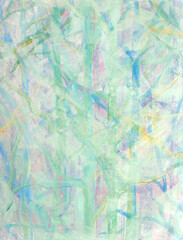 カラフルを白で塗りつぶしたアクリルテクスチャ