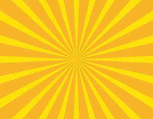 集中線01_01（オレンジの集中線）