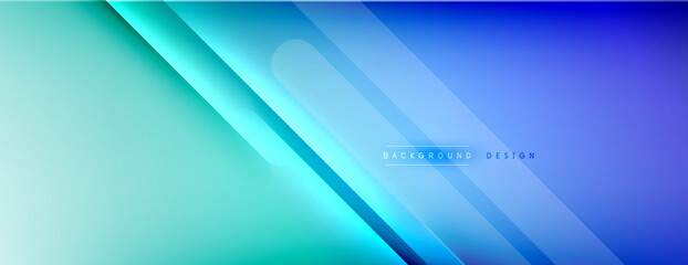 Abstract background - lines composition created with lights and shadows. Technology or business digital template. Trendy simple fluid color gradient abstract background with dynamic