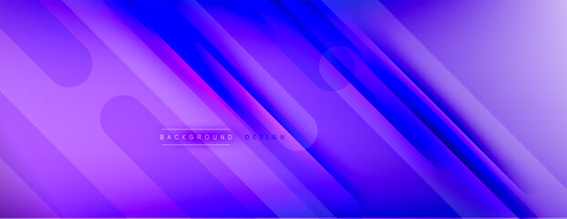 Abstract background - lines composition created with lights and shadows. Technology or business digital template. Trendy simple fluid color gradient abstract background with dynamic