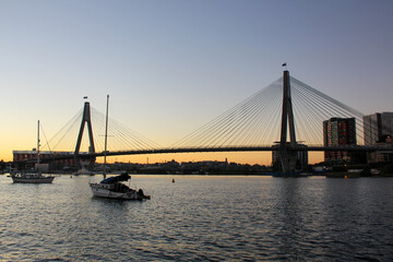Fototapeta na wymiar A bridge in Sydney