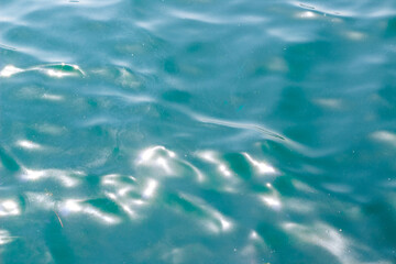 water surface of the sea. turquoise texture.