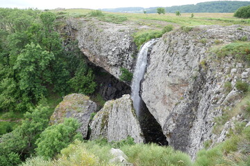 cascade du Deroc, Aubrac, Lozere, Auvergne