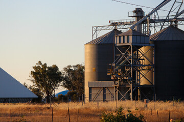 Grain silos in Western NSW, Australia © Edward