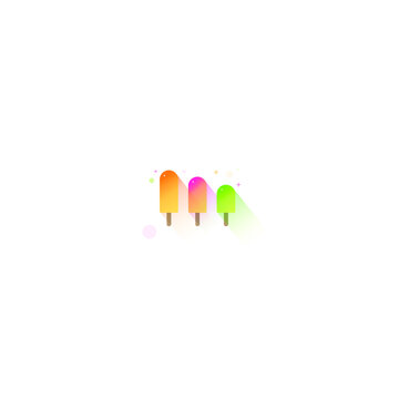 Colourfull popcycle background element