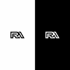 letter RA logo