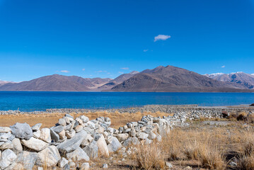 Obraz premium Pangong Tso, Tibetan for 