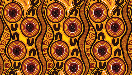 Aboriginal seamless pattern design