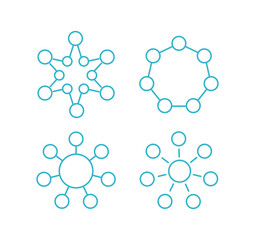 Molecule of the formula. Hormone structure. The substance. Open paths. Editable stroke thickness. Vector outline contour line.