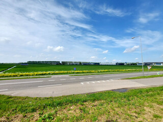 Green fields where the municipality of Zuidplas will expand Gouwepark business park as part of the new Fifth village