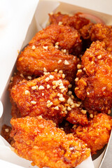 Seasoned Chicken in a Packaging Container