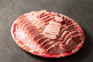 Sashimi, fresh raw fish dish 