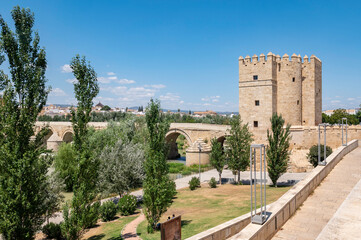Fototapeta premium Calahorra Tower in Cordoba. Fortress of Islamic origin