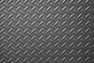 new black crawling foam pad or dark color rubber floor and soft board on top view for baby or children and kid protect to play on playground and for texture or background with metal sheet pattern wall