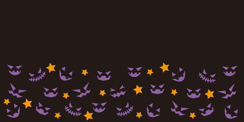 Fototapeta na wymiar Halloween illustration pattern. Happy Halloween background. Halloween design elements.