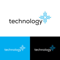 Obraz na płótnie Canvas Technology Logo