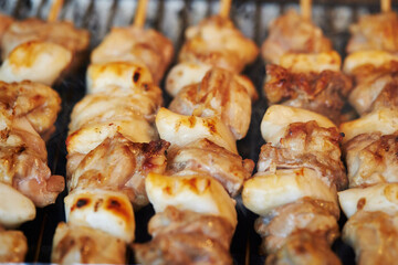 grilled chicken on the grill