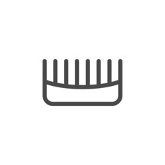 Comb icon isolated on white background. Haircare symbol modern, simple, vector, icon for website design, mobile app, ui. Vector Illustration