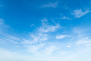 Naklejka na ściany i meble blue sky with soft white cloud