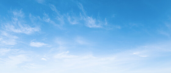 blue sky with soft white cloud