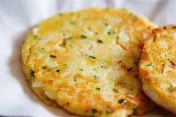  Mung Bean Pancake ,Korean food 