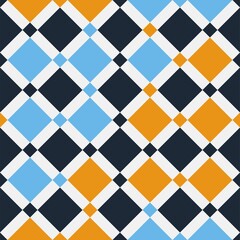 Seamless abstract architectural pattern tiles background.