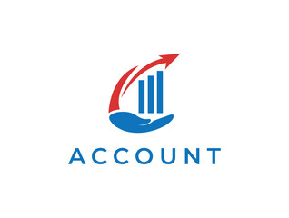 acounting financial and tax advisory logo vector