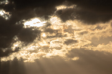 Obraz premium sun and clouds